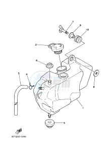 DT125 (3TTR) drawing OIL TANK