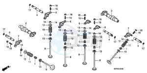 VT1300CXAB drawing CAMSHAFT/VALVE