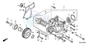 VFR1200FDC VFR1200F Dual Clutch E drawing SIDE GEAR CASE