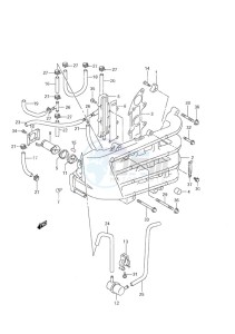 DF 70 drawing Inlet Manifold (S/N 973970 to 2000)