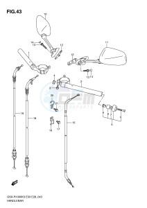 GSX-R1000 (E3-E28) drawing HANDLEBAR