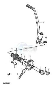 RGV250 1989 drawing KICK STARTER