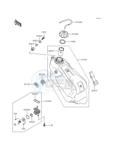 KX 125 L [KX125] (L1) [KX125] drawing FUEL TANK