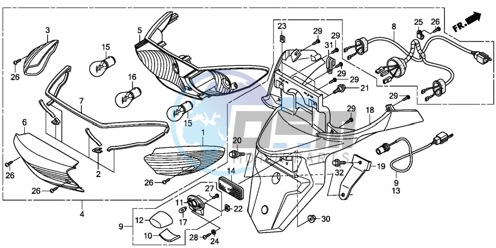 TAILLIGHT (XL125V7/8)