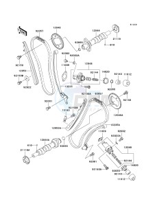 VN 1500 B [VULCAN 88 SE] (B1-B3) N8FA drawing CAMSHAFT-- S- -_TENSIONER