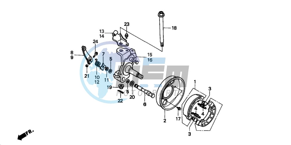 FRONT BRAKE PANEL