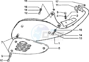 Liberty 125 Leader drawing Catalytic silencer