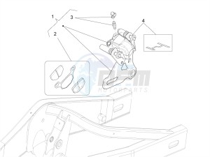 RS4 125 4T drawing Rear master brake cylinder