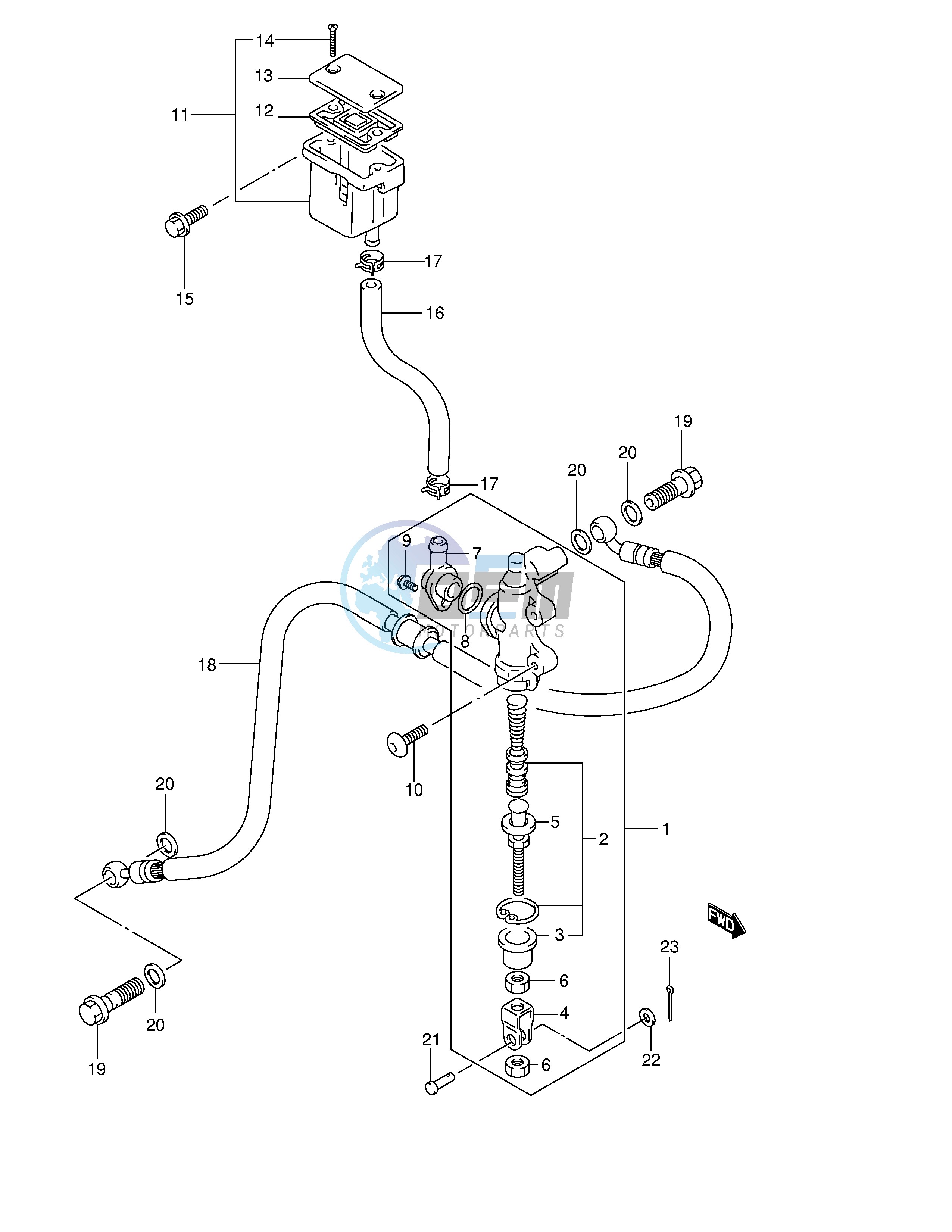 REAR MASTER CYLINDER