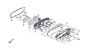 JOYMAX Z 125 (LW12W1-EU) (L9-M0) drawing L.CRANK CASE COVER