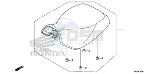 TRX420FA6F TRX420F Australia - (U) drawing SEAT