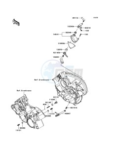 KVF650 4x4 KVF650D6F EU GB drawing Gear Change Mechanism