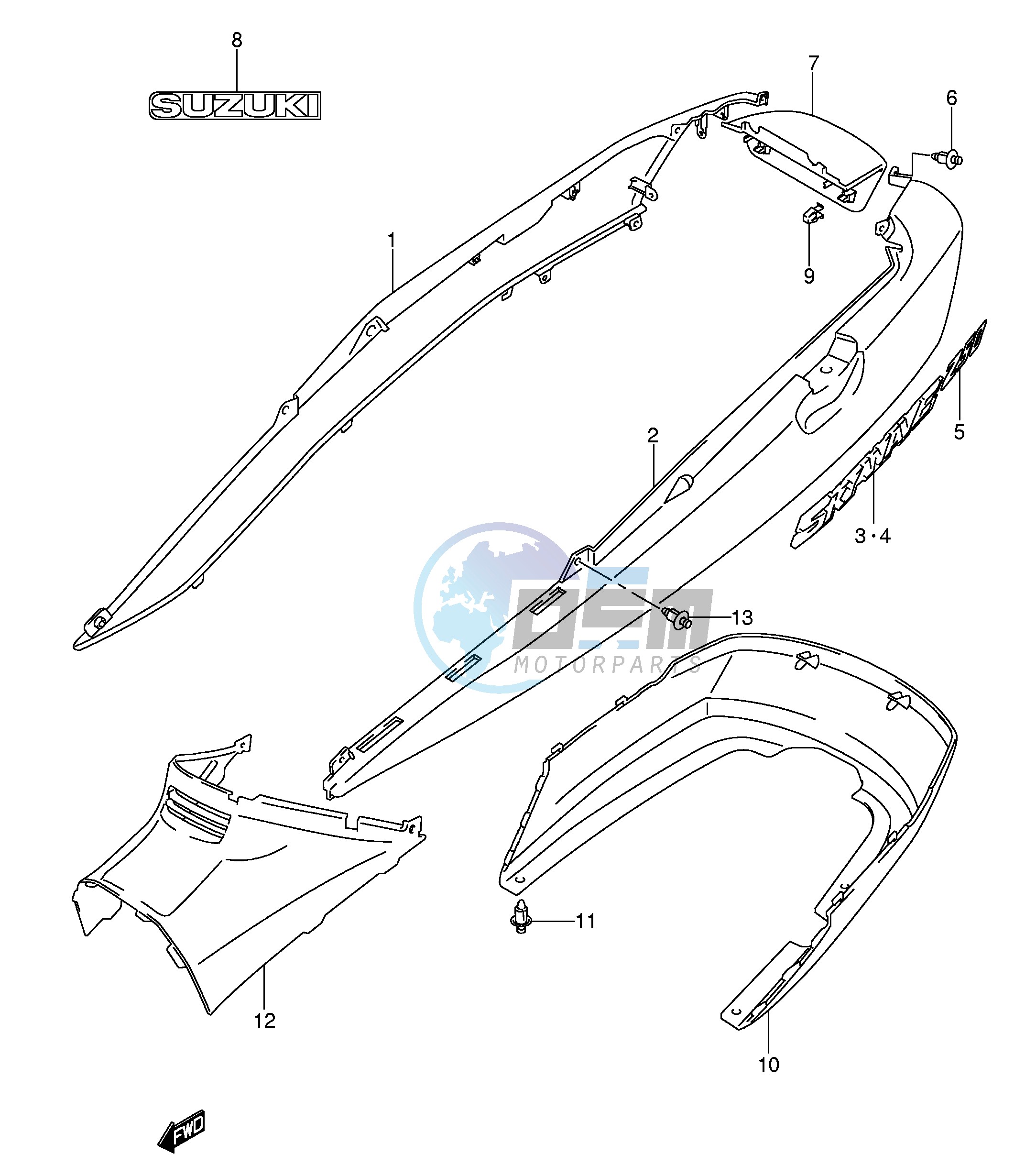 FRAME COVER (MODEL K5 K6 E38)