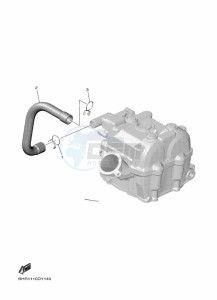 YZ450F (BHR2) drawing AIR INDUCTION SYSTEM