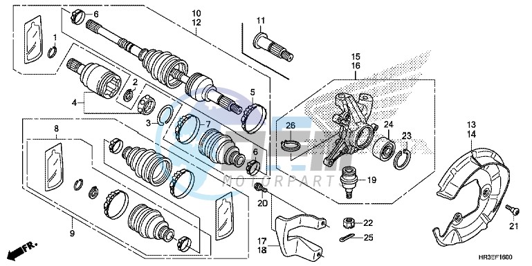 FRONT KNUCKLE/FRONT DRIVE SHAFT