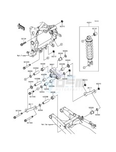 NINJA 250SL BX250AGFA XX (EU ME A(FRICA) drawing Suspension/Shock Absorber