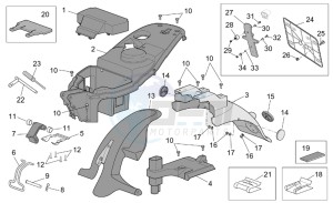 Scarabeo 50 4T E2 drawing Rear Body II