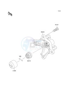 KVF 700 A [PRAIRIE 700 4X4] (A1-A2) [PRAIRIE 700 4X4] drawing FRONT HUB