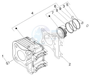 Liberty 50 4t RST ptt (F) France drawing Cylinder-piston-wrist pin assy