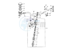 YZ 125 drawing REAR MASTER CYLINDER