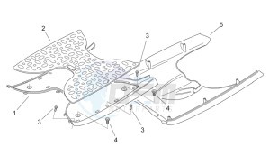 Scarabeo 50 2t (eng. Minarelli) drawing Central body II - Panel