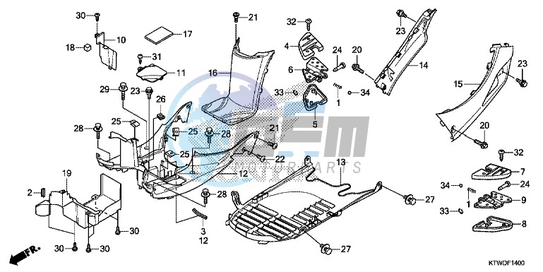 FLOOR PANEL/ PILLION STEP