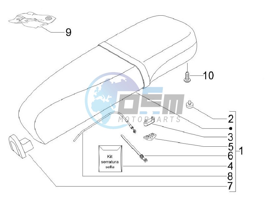 Saddle - Tool roll