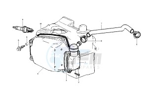 GRANTURISMO 125-200 drawing Cylinder head cover