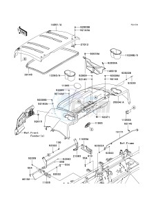 KAF 620 R [MULE 4010 TRANS4X4] (R9F-RAFA) RAFA drawing FENDERS