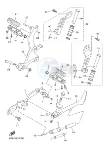 XVS950CR BOLT C-SPEC (B33J) drawing STAND & FOOTREST