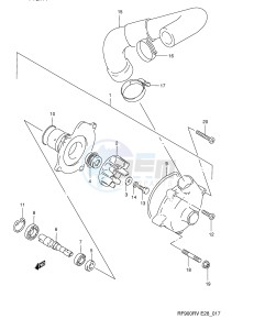 RF900R (E28) drawing WATER PUMP