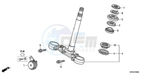 VTR2509 ED / LL MK drawing STEERING STEM