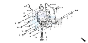 PES125 drawing RIGHT CRANKCASE COVER