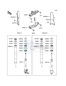 D-TRACKER_125 KLX125DDF XX (EU ME A(FRICA) drawing Front Fork