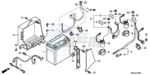 GL18009 France - (F / AB CMF NAV) drawing BATTERY