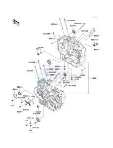 VN 800 E [VULCAN 800 DRIFTER] (E6F) E6F drawing CRANKCASE