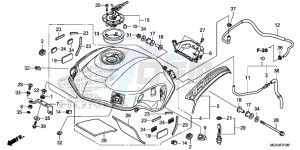 VFR1200X Europe Direct - (ED) drawing FUEL TANK