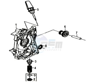 CROX 50 25KMH (L8 L9) NL EURO4 drawing R. CRANK CASE COVER