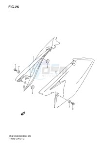 DR-Z125 (E28-E33) drawing FRAME COVER