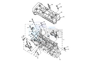 FZS FAZER 1000 drawing CYLINDER HEAD