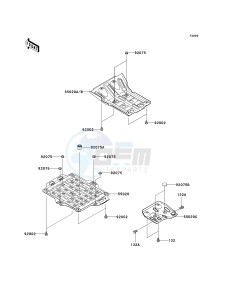 KVF 650 D ([BRUTE FORCE 650 4X4] (D6F-D9F) D8F drawing OPTIONAL PARTS-- GUARD- -