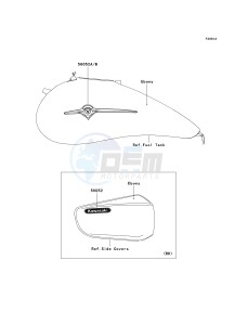 VN 1600 B [VULCAN 1600 MEAN STREAK] (B6F-B8FA) B7F drawing DECALS-- EBONY- --- B7F- --- CA,US- -