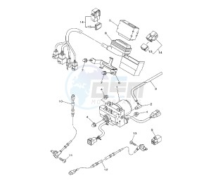 YP MAJESTY ABS 400 drawing ANTI LOCK BRAKE SYSTEM