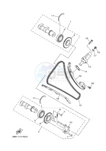 YXE700ES YXE70WPSG WOLVERINE R-SPEC EPS SE (BN52) drawing CAMSHAFT & CHAIN