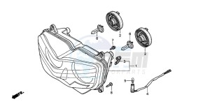 XL1000V VARADERO drawing HEADLIGHT