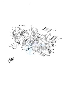 MC1 (A-B) 90 drawing CRANKCASE -- 73-75 MC1_MC1-A_MC1-B- -