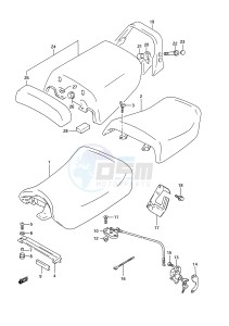 GSX-R1100 (E28) drawing SEAT (MODEL M)