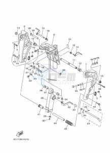 F50HED drawing FRONT-FAIRING-BRACKET