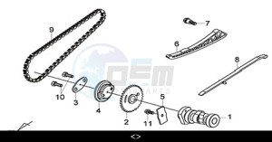 JOYRIDE 300 (LJ30W3-EU) (M3) drawing CAM SHAFT COMP