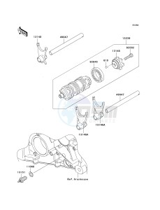 ZX636 C [NINJA ZX-6R] (C6F) C6F drawing GEAR CHANGE DRUM_SHIFT FORK-- S- -